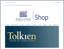 Tablet Screenshot of bodleianshop.co.uk